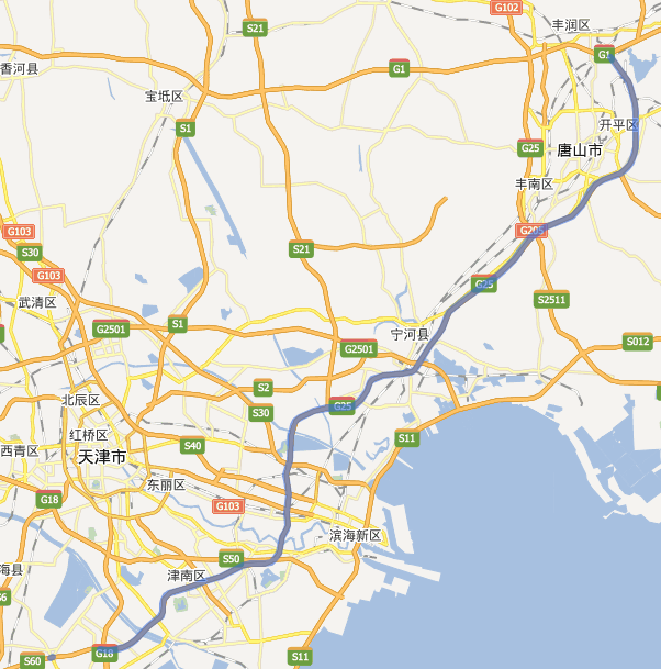 唐津高速公路线路图示